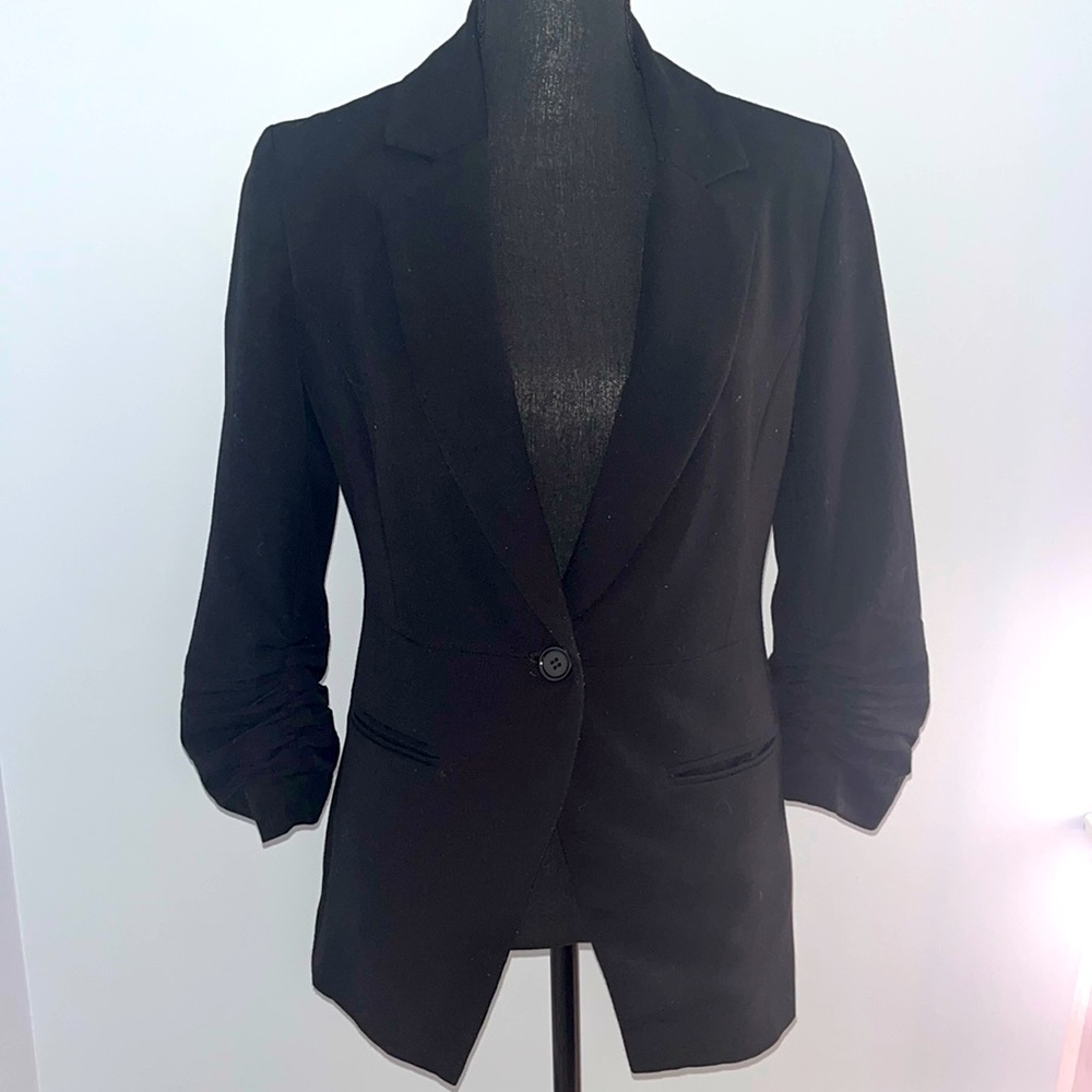 Black blazer with 3/4 sleeves - S/P
